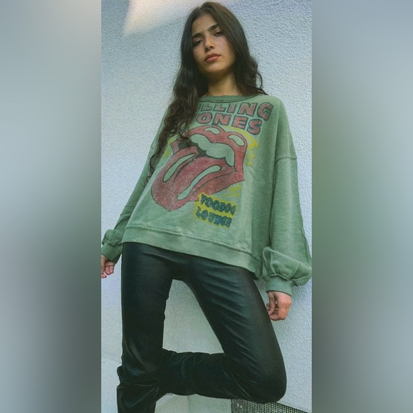 The Rolling Stones Olive Women's Sweater - Picture 1 of 7